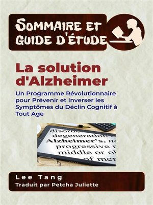 cover image of Sommaire Et Guide D'Étude &#8211; La Solution D'alzheimer